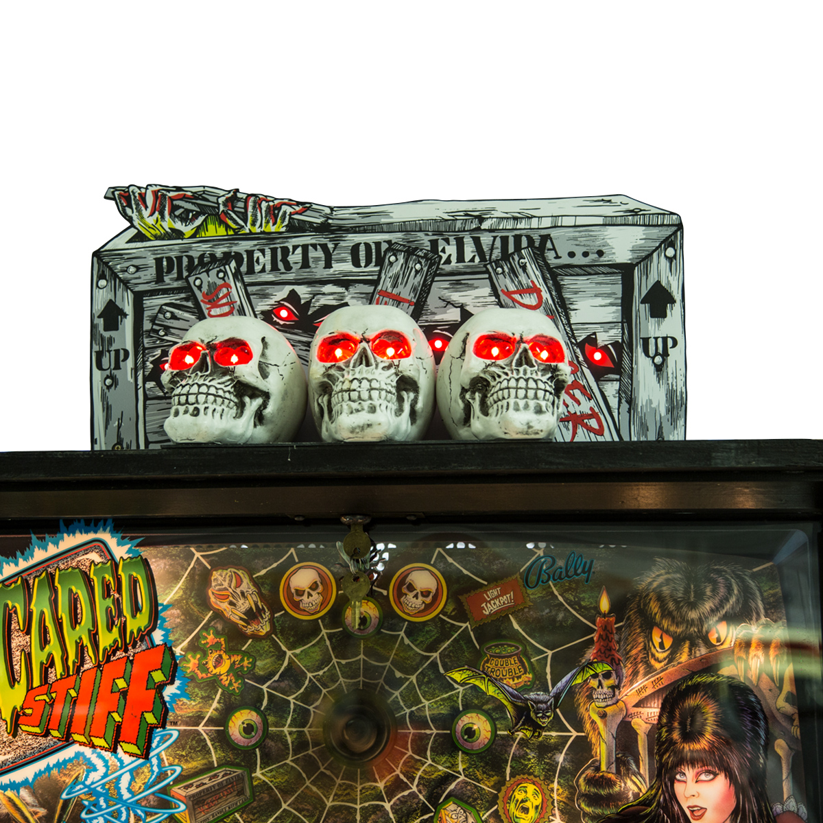 Máquina de fliperama Pinball scared stiff - PontoPonto