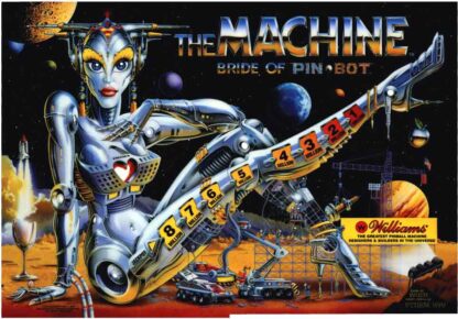 Bride of Pinbot acrylic backglass